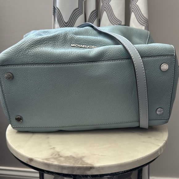 MICHAEL KORS Dusty Blue Kirby Satchel - Picture 3 of 11